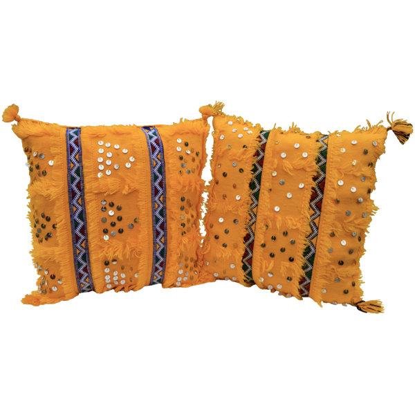 The Moroccan Room Striped Wool Throw Pillow Wayfair